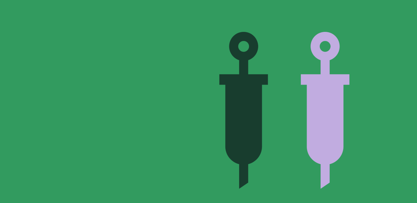 Illustration av vacciner