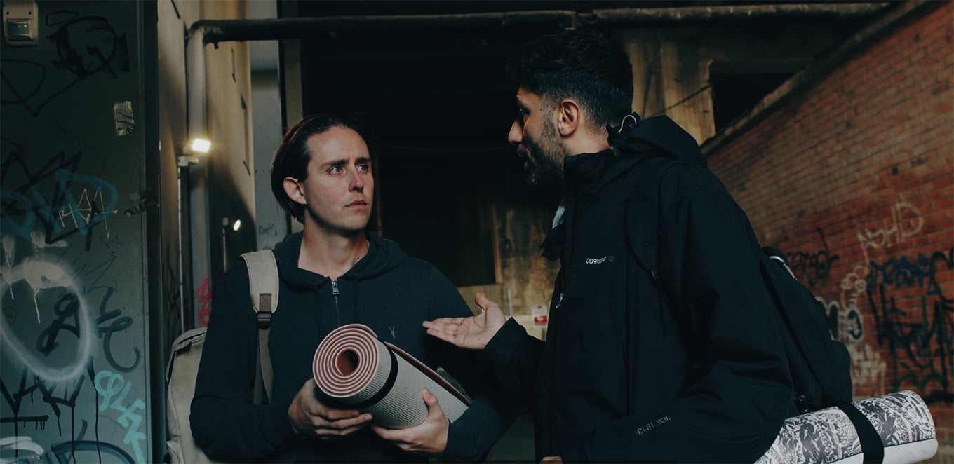 Två killar ur filmen